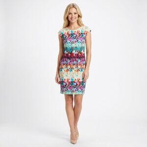 CYNTHIA ROWLEY Multicolor Print Dress Size 4